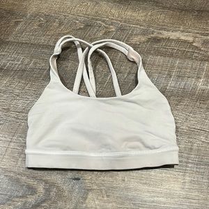 white lululemon sports bra